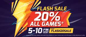 Flash-Sale 20% auf alle Spiele bis 60€ - z.B. Sekiro: Shadows Die Twice für 37,19€, Risk of Rain 2 für 11,51€, The Division 2 für 31,31€