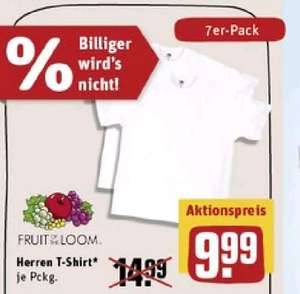 [Rewe offline] Fruit of the loom T-Shirt 7er Pack 1,42€/Stück
