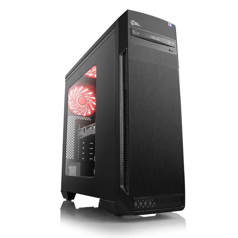CSL Sprint 5710 Gaming PC mit AMD Ryzen 3 2300X, 8GB RAM, Radeon™ RX 570 8GB, 240 GB SSD, DVD-Brenner für 384€ (CSL)