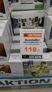 Lokal Ingolstadt Saturn xBox one S 500gb + Fifa 17 inkl.4Jahre Garantie
