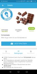 0,35€ Cashback auf Schokolade über die Marktguru App