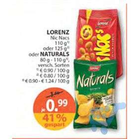 Eine Packung NicNac's für 0,99€ bei Müller (-15% Rossmann Gutschein, - 0,40€ Marktguru)