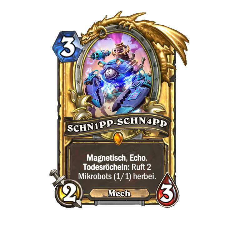 [Hearthstone] Gratis golden legendary Card "SCHN1PP-SCHN4PP"