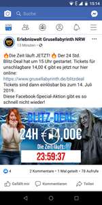 Bottrop - Erlebniswelt Grusellabyrinth NRW - Ticket Nur 14 €
