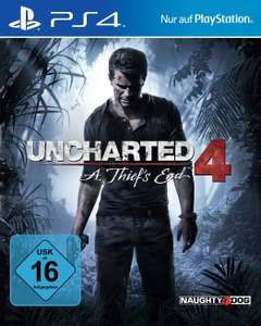 Uncharted 4: A Thief's End (PlayStation 4) in der PAL-Version mit deutscher Sprachausgabe