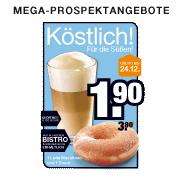 1 Latte Macchiato und 1 Donut im Megastore in Friedberg, Parsdorf und Weiterstadt