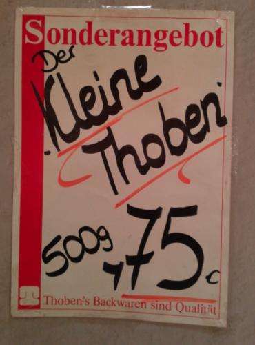 (Lokal Berlin)  Der kleine Thoben 500gr. ( leckeres Krustenbrot ) 75 cent die Woche anstatt 1,20€ oder 1.40€ 
