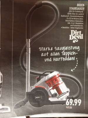 (Marktkauf,evtl. lokal) Dirt Devil Staubsauger DD5110-0 Infinity AC für 69,99€