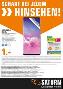 [Lokal Saturn] Samsung Galaxy S10 im mobilcom debitel Real Allnet Tarif mit 11GB und Telefon- und SMS-Flat für mtl. 31,99€