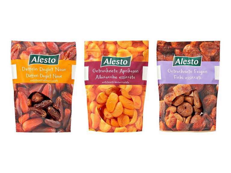 [Lidl] Alesto Soft-Früchte Aprikosen, Datteln, Feigen oder Mix je 200g 0,99€