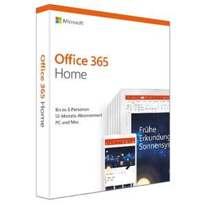 Microsoft Office 365 Home multilingual / 6 Nutzer [0,69€ pro Monat p. P.] / [AMAZON PRIME DAYS]