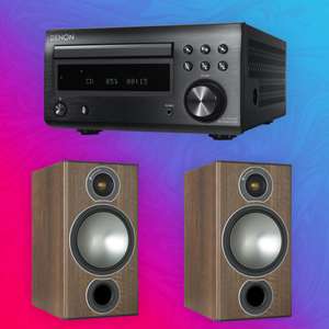 Denon RCD-M41DAB Receiver + Monitor Audio Bronze 2 Regallautsprecher | Paarpreis