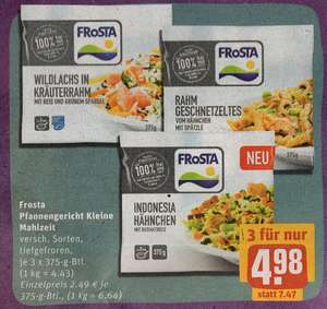 Frosta (375-g Beutel) für 1,66€(Einzelpreis) beim Kauf von 3 Packungen bei REWE Center