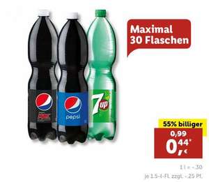[LIDL-Plus] Pepsi/7UP/Mirinda  1,5L versch. Sorten für 0,44€