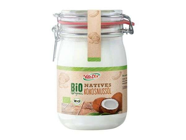 Natives Bio-Kokosnussöl kaltgepresst 1l bei [Lidl] ab 29.08. / 40 Cent Cashback über Marktguru möglich