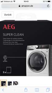 [Amazon Prime] AEG Waschmaschinen Reiniger