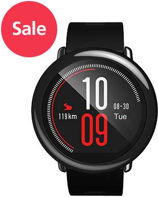 [O2 Online] Fitness Smartwatch Huami Amazfit Pace schwarz (1,34", GPS, WiFi, 512MB/4GB, 280mAh, 54g)