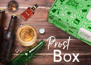 brandnooz Prost Box: 6x Bier + 3x Craft Beer + 7 kleine Schnäpse