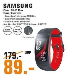 [Lokal Saturn Hamburg] Samsung Gear Fit 2 Pro Rot & Schwarz Größen S/Lfür 89€