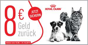Royal Canin - beim Kauf von einem mind. 4kg-Gebinde gibts 8 Euro Cashback