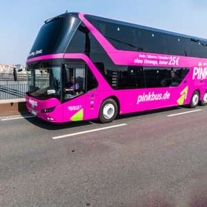 Pink Bus - kostenlose Rückfahrt (Berlin, Düsseldorf oder München)