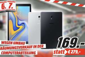 Lokal MediaMarkt Neuwied: Samsung Galaxy Tab A 10.5 für 169€ / Galaxy Tab S4 für 399€ (LTE 444€) / Huawei MediaPad M5 für 249€ (LTE 349€)
