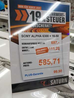 [Lokal] Sony Alpha 6300 Kit / Saturn Karlsruhe