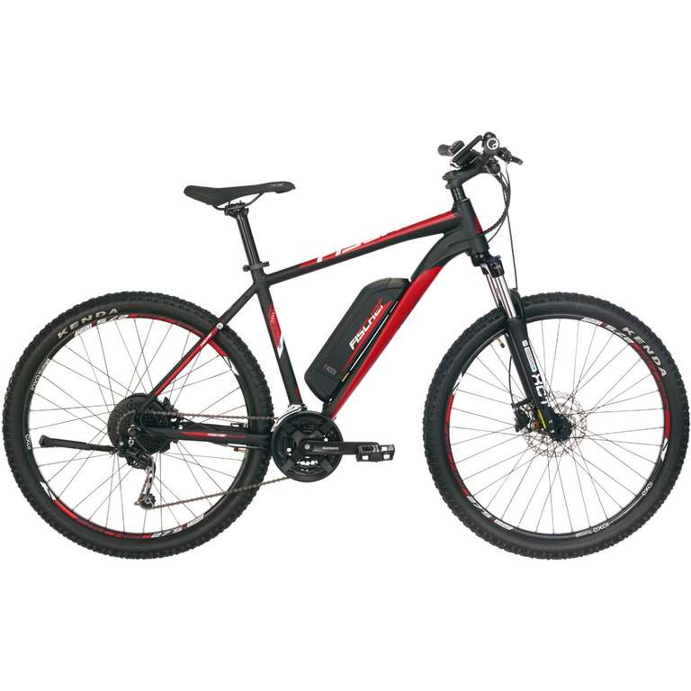 FISCHER E-Bike MTB EM 1726 (2019), Pedelec-Mountainbike, schwarz matt, 27,5'', RH 48 cm, Hinterradmotor 45 Nm, 48V Akku [Mediamarkt]