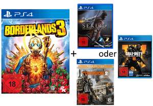 GDD Gaming: z.B. Borderlands 3 [PS4] + 1 von 3 Spielen für 57€ (Sekiro: Shadows Die Twice, The Division 2 Gold, Call of Duty: Black Ops 4)