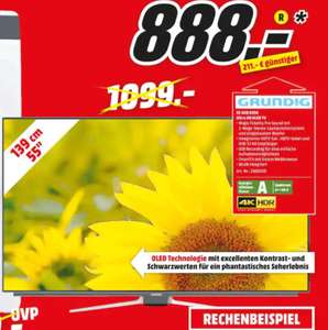 Media Markt SHA, Grundig 55 GOB 9990 Fine Arts OLED TV (Flat, 55 Zoll/139 cm, UHD 4K, SMART TV)