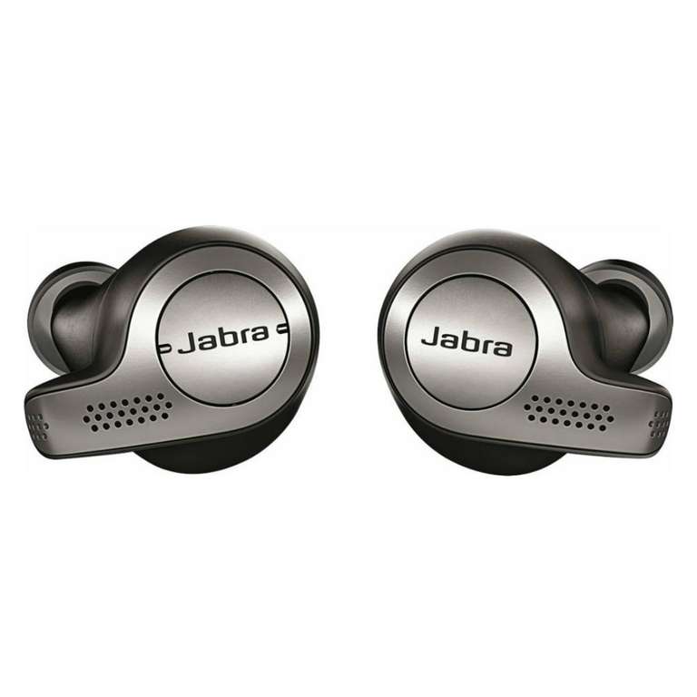 JABRA Elite 65t schwarz True-Wireless-Stereo-Kopfhörer (Kabellos, 15 Stunden Akkulaufzeit, IP55)