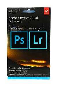 Adobe Creative Cloud Foto Photoshop Lightroom CC 20GB 1 Jahr Key