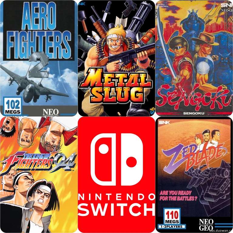 NeoGeo Spiele (Metal Slug, King of Fighters 94, etc.) für Nintendo Switch im NO eShop für je 2,75 € (DE eShop 3,49 €)