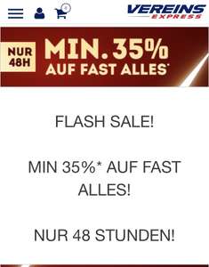 Vereinsexpress min. 35%- Flash Sale 48h