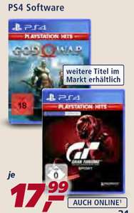 [real: ab 02.11.] God Of War / Gran Turismo: Sport / u.a. PS4 Hits-Titel für je 17,99€ bzw. am 02.11. & 04.11. für 12,59 mit Real F&F
