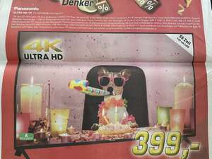 Panasonic TX-55FXW584 - 55" UHD Fernseher mit Tripletuner für 399€ bei EP Denker in Borken(Westf.)!