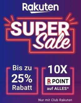 Rakuten Super Sale 2019 mit bis zu 25% Rabatt und 10-fachen Super Points (05.11. 10 Uhr bis 11.11. 18 Uhr), u.a. LG OLED65C9/7