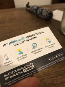[Lokal] Berlin - Tommis Klassik Burger kostenlos über pickpack