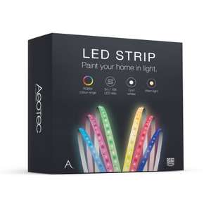 Aeon Labs Aeotec LED Strip, RGBW, 5 Meter, dimmbar, Z-Wave Plus Smart Home (Homee Welt)