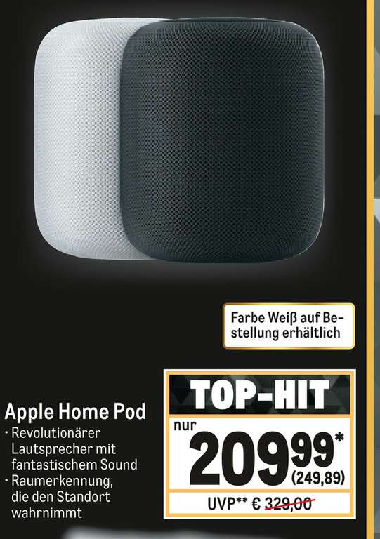Apple Homepod für 249,89€ | AVM Fritz!Box 7590 + AVM FRITZ!DECT 301 für 199,91€ (Gewerbe / Verein notwendig) | 20€ Abzug extra bis 29.11.