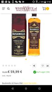 Bushmills 16 Jahre Single Malt Whiskey (Whisky) für 67,94€ inkl. Versand