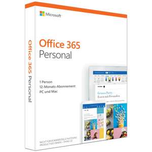 MS Office 365 Personal 1 Jahr für 34,99€ (entspricht Office 365 Home für ca. 46,65€ pro Jahr, nur Download, nicht über die Mobilseite)