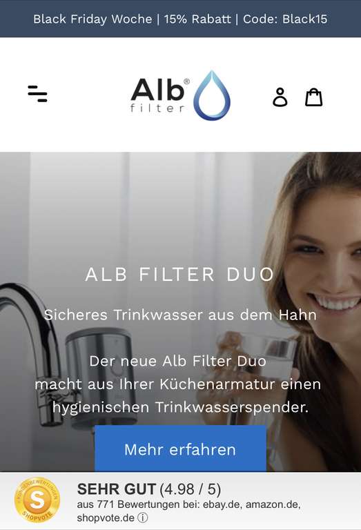 Alb Filter – Wasserfilter für Dusche und Trinkwasser