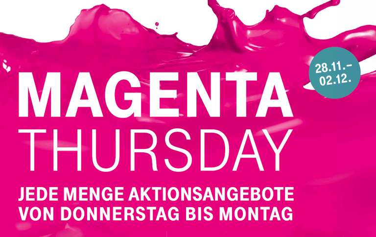 [28.11. - 02.12.] "MAGENTA THURSDAY" bei der Telekom // z.B. Galaxy S10e für 399€ und iPhone 7 für 299€