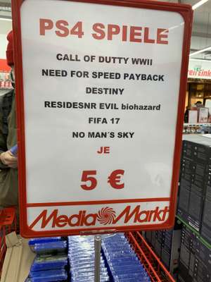 [Lokal MM Stuttgart-Bad Cannstatt] Resident Evil VII oder CoD WWII für PS4 für 5€