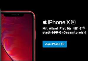 [Congstar] für Corporate Benefits - 10GB - LTE - D1 - Allnet-Flat - 2 Versionen! ab 17 Euro/mtl. kündbar ODER iPhone XR 64GB eff. 481 Euro