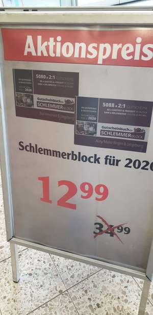 Schlemmerblock - Gutscheinbuch [lokal Globus Gensingen]