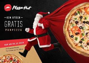 Pizza Hut - Ein Stück Panpizza gratis für Kinder bis 10 Jahre an Nikolaustag
