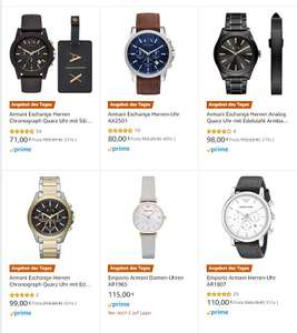 Armani Uhren im Last Minute SALE bei Amazon