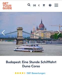 Budapest Donaufahrt mit Guide und Freigetränk